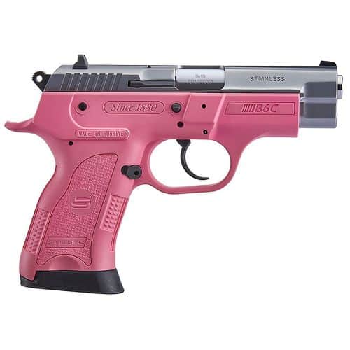 Sar USA B69CPK B6C Compact 9mm Luger 3.80" 13+1 (2) Pink Polymer Frame Black Oxide Steel Slide Pink Polymer Grip Sar USA B69CPK B6C Compact 9mm Luger 3.80" 13+1 (2) Pink Polymer Frame Black Oxide Steel Slide Pink Polymer Grip