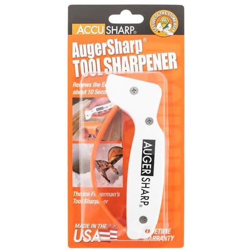 AccuSharp 007C AugerSharp Knife & Tool Sharpener Diamond Tungsten Carbide Sharpener White/Orange AccuSharp 007C AugerSharp Knife & Tool Sharpener Diamond Tungsten Carbide Sharpener White/Orange