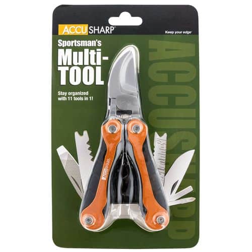 AccuSharp 085C Sportsman's Multi-Tool Black/Orange Folding Plain AccuSharp 085C Sportsman's Multi-Tool Black/Orange Folding Plain