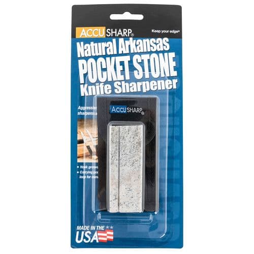 AccuSharp 024C Pocket Stone Arkansas Stone Sharpener Natural AccuSharp 024C Pocket Stone Arkansas Stone Sharpener Natural
