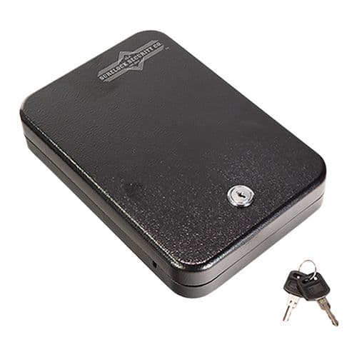 Surelock Security 3KEYMLBL Nighthawk Mobile Vault I Key Entry Matte Black Steel Holds 1 Handgun 2" H x 6.50" W x 9.75" D Surelock Security 3KEYMLBL Nighthawk Mobile Vault I Key Entry Matte Black Steel Holds 1 Handgun 2" H x 6.50" W x 9.75" D