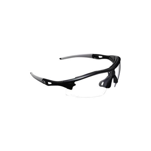 Allen 2380 Aspect Shooting & Safety Glasses 100% UV Rated Anti-Scratch, Wraparound Polycarbonate Clear Lens with Black Frame & Nose Piece for Adults Allen 2380 Aspect Shooting & Safety Glasses 100% UV Rated Anti-Scratch, Wraparound Polycarbonate Clear Lens with Black Frame & Nose Piece for Adults