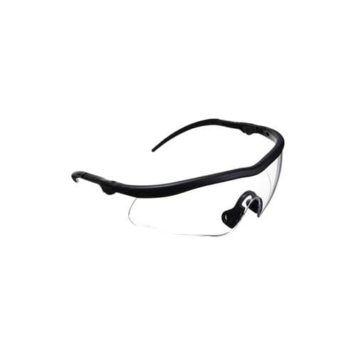 Allen 2384 Guardian Shooting Glasses 100% UV Rated Anti-Scratch, Wraparound Polycarbonate Clear Lens with Black Frame & Nose Piece for Adult Allen 2384 Guardian Shooting Glasses 100% UV Rated Anti-Scratch, Wraparound Polycarbonate Clear Lens with Black Frame & Nose Piece for Adult
