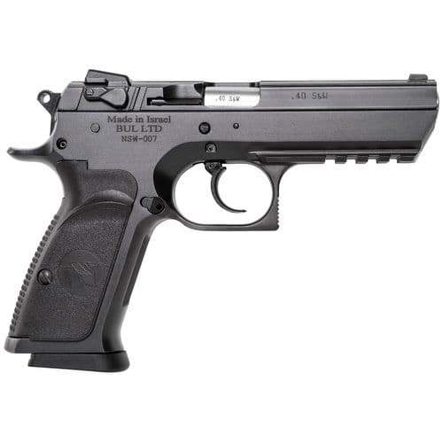 Magnum Research BE94133R Baby Eagle III 40 S&W 4.43" 12+1 Matte Black Oxide Carbon Steel Frame & Slide Black Polymer Grip Magnum Research BE94133R Baby Eagle III 40 S&W 4.43" 12+1 Matte Black Oxide Carbon Steel Frame & Slide Black Polymer Grip