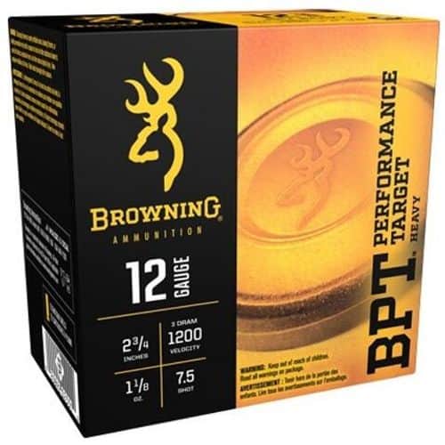 Browning B193621227 BPT 12 Gauge #7.5 Lead Shot 2.75" 1200 fps B193621227 Browning B193621227 BPT 12 Gauge #7.5 Lead Shot 2.75" 1200 fps B193621227