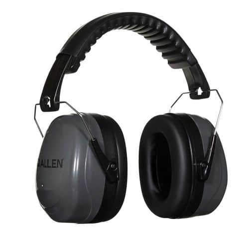 Allen 2336 Sound Defender Foldable Safety Muff 26 dB Over the Head Gray Ear Cups with Adjustable Black Headband for Adults Allen 2336 Sound Defender Foldable Safety Muff 26 dB Over the Head Gray Ear Cups with Adjustable Black Headband for Adults