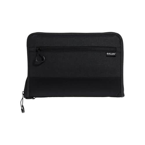 Allen 7758 Auto-Fit 2.0 Deluxe Handgun Case 11" with Foam Padding, Knit Interior, Exterior Pocket & Black Finish for Most Full-Size Semi-Autos Allen 7758 Auto-Fit 2.0 Deluxe Handgun Case 11" with Foam Padding, Knit Interior, Exterior Pocket & Black Finish for Most Full-Size Semi-Autos