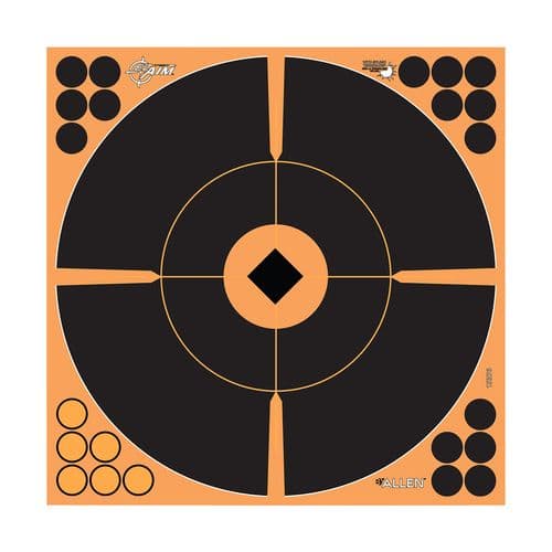 EZ-Aim 15376 EZ-Aim Splash Paper Bullseye w/Crosshair Black/Orange 12 Per Pkg EZ-Aim 15376 EZ-Aim Splash Paper Bullseye w/Crosshair Black/Orange 12 Per Pkg