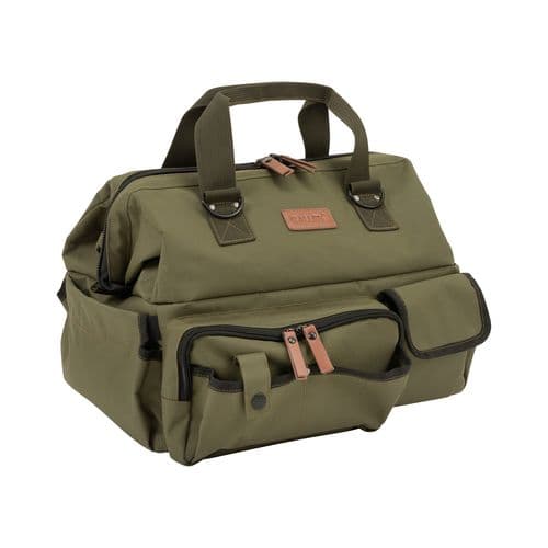Allen 8329 Triumph Range Bag Green 600D Polyester Ripstop with Lockable Main Compartment, Fold-Up Pistol Mat, Webbed Carry Handles & Pockets Allen 8329 Triumph Range Bag Green 600D Polyester Ripstop with Lockable Main Compartment, Fold-Up Pistol Mat, Webbed Carry Handles & Pockets