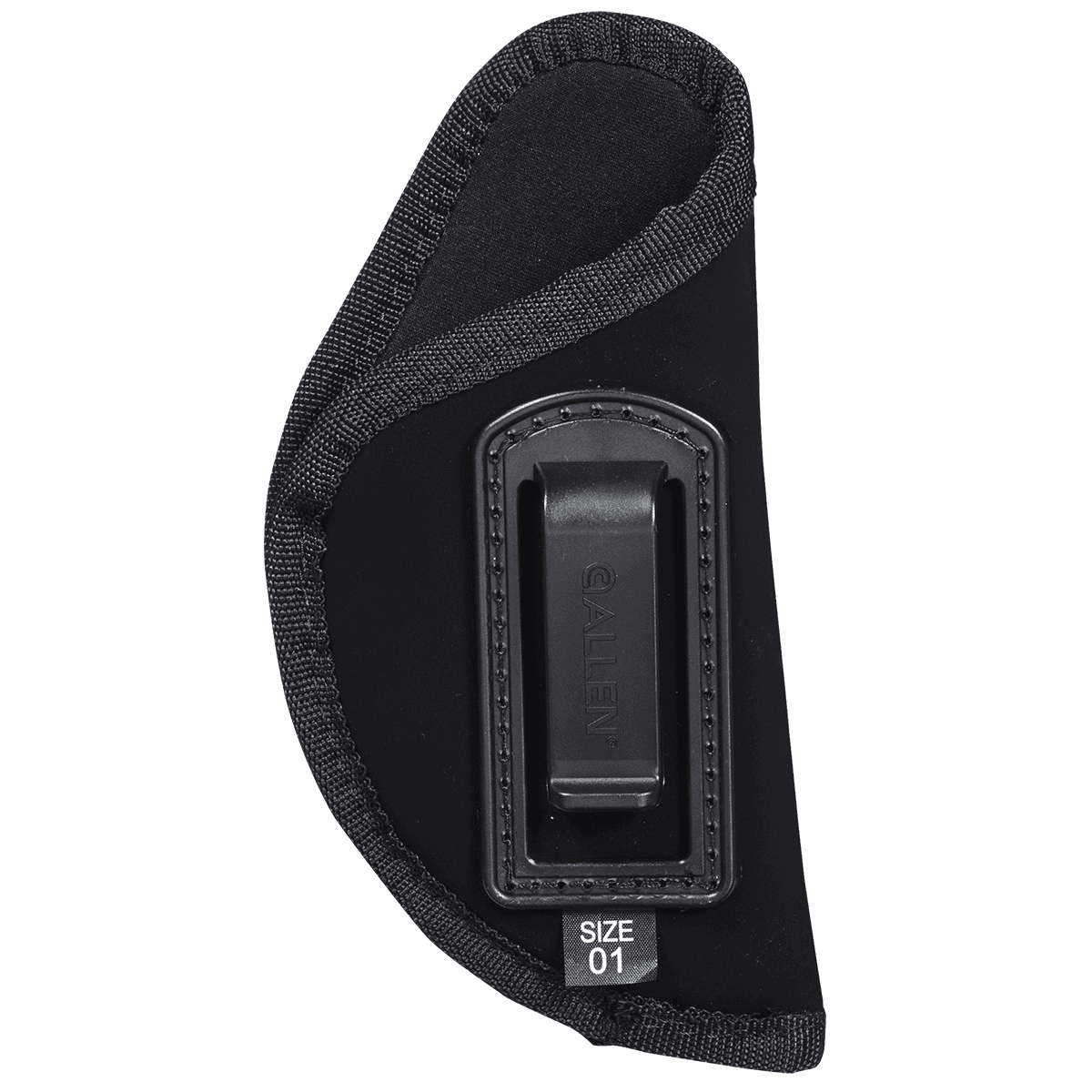 Allen 44601 Inside-The-Pant Conceal Carry Holster Size 01 IWB Black Ultrasuede Fabric, Fits Medium Frame Autos, Belt Clip Mount, Right Hand Allen 44601 Inside-The-Pant Conceal Carry Holster Size 01 IWB Black Ultrasuede Fabric, Fits Medium Frame Autos, Belt Clip Mount, Right Hand
