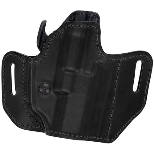 Bianchi 54501 Allusion Assent Pro-Fit 450 Black Leather Holster w/Laminate Liner Belt Right Hand Bianchi 54501 Allusion Assent Pro-Fit 450 Black Leather Holster w/Laminate Liner Belt Right Hand