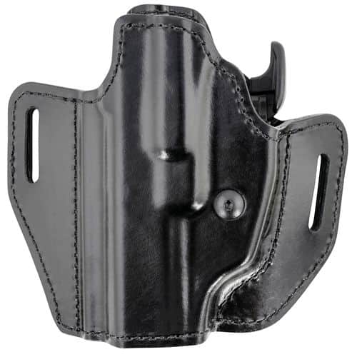 Bianchi 58352 Allusion Assent Pro-Fit 83 Black Leather Holster w/Laminate Liner Belt Left Hand Bianchi 58352 Allusion Assent Pro-Fit 83 Black Leather Holster w/Laminate Liner Belt Left Hand