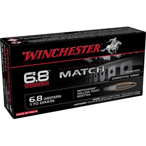 Winchester Ammo Match 6.8 Western 170 gr Sierra MatchKing BTHP - S68WM Winchester Ammo Match 6.8 Western 170 gr Sierra MatchKing BTHP - S68WM