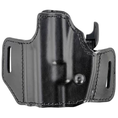 Bianchi 51832 Allusion Assent Pro-Fit OWB Size 11 Black Leather Belt Slide Compatible w/S&W M&P Shield/FN FNS Compact/Glock 26 Gen1-5 Belt Up to 1.50" Wide Left Hand Bianchi 51832 Allusion Assent Pro-Fit OWB Size 11 Black Leather Belt Slide Compatible w/S&W M&P Shield/FN FNS Compact/Glock 26 Gen1-5 Belt Up to 1.50" Wide Left Hand