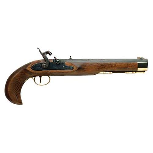 Traditions P1060 Kentucky Pistol Single Shot 50 Cal Percussion 10" Color Case Hardened Frame Blued Barrel Walnut Grip Traditions P1060 Kentucky Pistol Single Shot 50 Cal Percussion 10" Color Case Hardened Frame Blued Barrel Walnut Grip