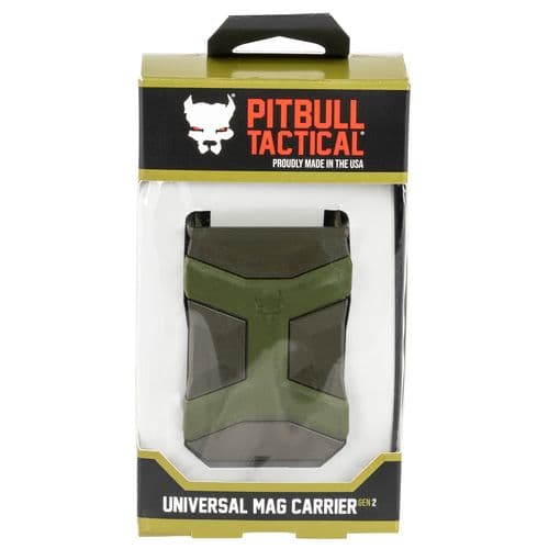 Pitbull Tactical UMC020DG Universal Mag Carrier IWB/OWB Multi-Caliber 1.50" Belt ODG Polymer Pitbull Tactical UMC020DG Universal Mag Carrier IWB/OWB Multi-Caliber 1.50" Belt ODG Polymer