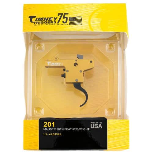 Timney Triggers 201 Featherweight Yellow/Black Curved 3 lbs for Mauser 98FN Timney Triggers 201 Featherweight Yellow/Black Curved 3 lbs for Mauser 98FN