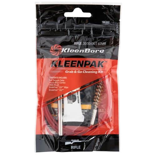 Kleen-Bore SK207-10 Grab & Go Cleaning Kit 30-06 Springfield 7.62x39mm 30 Cal Rifle 5 Pieces 10 Pack Kleen-Bore SK207-10 Grab & Go Cleaning Kit 30-06 Springfield 7.62x39mm 30 Cal Rifle 5 Pieces 10 Pack