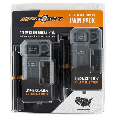 Spypoint LINKMICROLTEVTWIN Link-Micro-LTE Verizon Gray None Display 10 MP Resolution SD/SDHC Card 32GB Memory 2 pk Spypoint LINKMICROLTEVTWIN Link-Micro-LTE Verizon Gray None Display 10 MP Resolution SD/SDHC Card 32GB Memory 2 pk