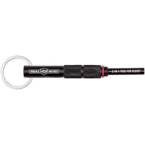 Real Avid AVGLOCK21 2-In-1 Tool Black Steel Handgun Fits Glock Knurled Handle Real Avid AVGLOCK21 2-In-1 Tool Black Steel Handgun Fits Glock Knurled Handle