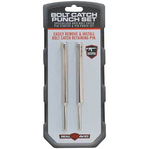 Real Avid AVBCPS Bolt Catch Punch Set Silver 223 Rem/5.56x45mm NATO AR-Platform 2 Pieces Real Avid AVBCPS Bolt Catch Punch Set Silver 223 Rem/5.56x45mm NATO AR-Platform 2 Pieces