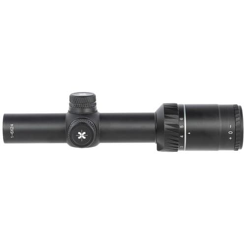 Axeon 2218703 30mm Black 1-6x24mm 30mm Tube Duplex Reticle Axeon 2218703 30mm Black 1-6x24mm 30mm Tube Duplex Reticle