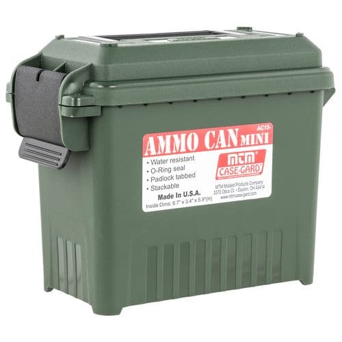 MTM Case-Gard AC15-11 Ammo Can Multi-Caliber Forest Green Plastic MTM Case-Gard AC15-11 Ammo Can Multi-Caliber Forest Green Plastic