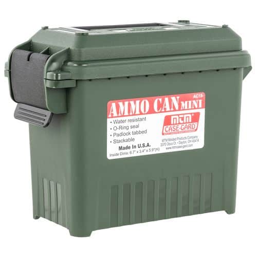 MTM Case-Gard AC15-11 Ammo Can Multi-Caliber Forest Green Plastic MTM Case-Gard AC15-11 Ammo Can Multi-Caliber Forest Green Plastic