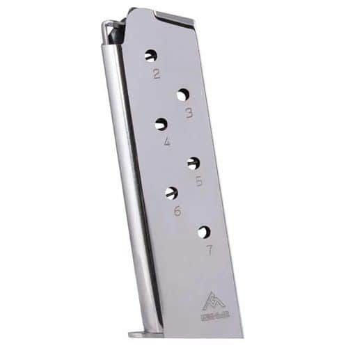 Mec-Gar MGCG4507N OEM Nickel Detachable 7rd for 45 ACP 1911 Government Mec-Gar MGCG4507N OEM Nickel Detachable 7rd for 45 ACP 1911 Government