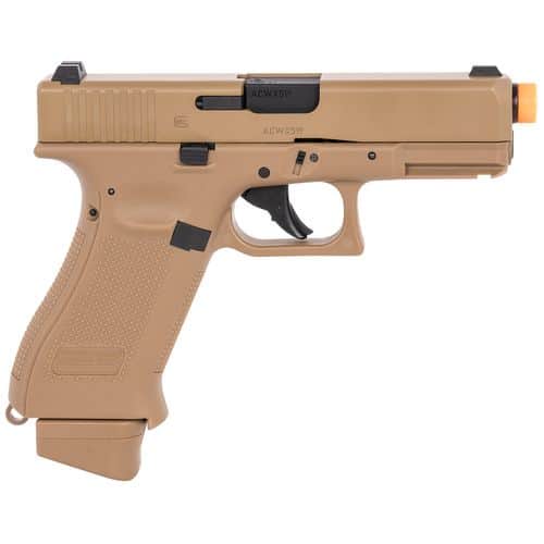 Umarex Glock Air Guns 2276338 G19X Airsoft Pistol CO2 6mm 14rd Coyote Frame Coyote Polymer Grip Umarex Glock Air Guns 2276338 G19X Airsoft Pistol CO2 6mm 14rd Coyote Frame Coyote Polymer Grip