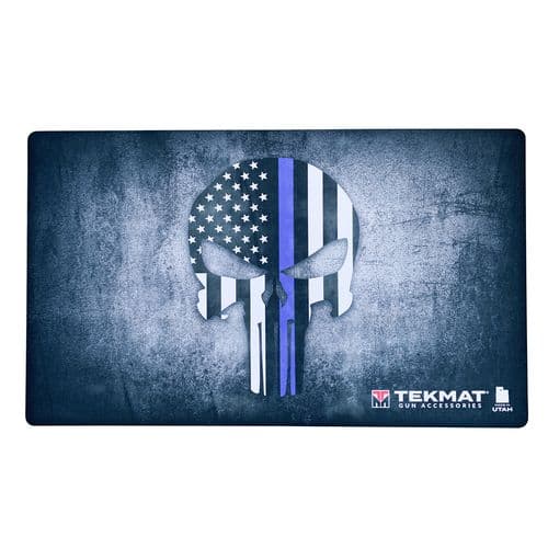 TekMat TEK42BLUELINE Punisher Blueline Multi Color Rubber 25" H x 42" W TekMat TEK42BLUELINE Punisher Blueline Multi Color Rubber 25" H x 42" W