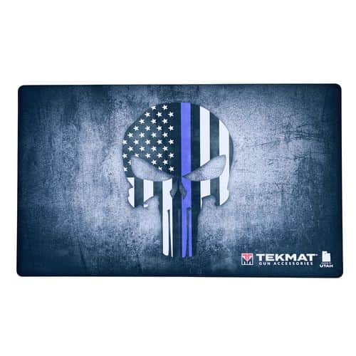 TekMat TEK42BLUELINE Punisher Blueline Multi Color Rubber 25" H x 42" W TekMat TEK42BLUELINE Punisher Blueline Multi Color Rubber 25" H x 42" W