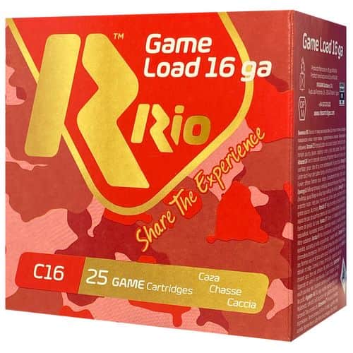 Rio Ammunition RC168 Game Load 16 Gauge 2.75" 1 oz 8 Shot 25 Bx/ 10 Cs Rio Ammunition RC168 Game Load 16 Gauge 2.75" 1 oz 8 Shot 25 Bx/ 10 Cs