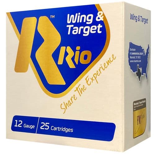 Rio Ammunition WT288 Wing & Target 12 Gauge 2.75" 1 oz 8 Shot 25 Bx/ 10 Cs Rio Ammunition WT288 Wing & Target 12 Gauge 2.75" 1 oz 8 Shot 25 Bx/ 10 Cs