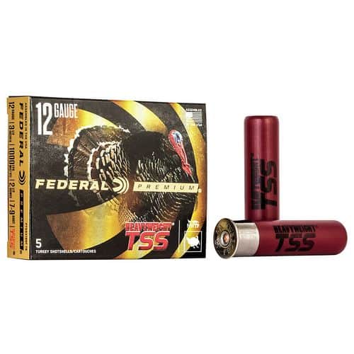 Federal PTSSX195F79 Premium Heavyweight TSS 12 Gauge 3.50" 2 1/2 oz 7,9 Shot 5 Bx/50 Cs Federal PTSSX195F79 Premium Heavyweight TSS 12 Gauge 3.50" 2 1/2 oz 7,9 Shot 5 Bx/50 Cs