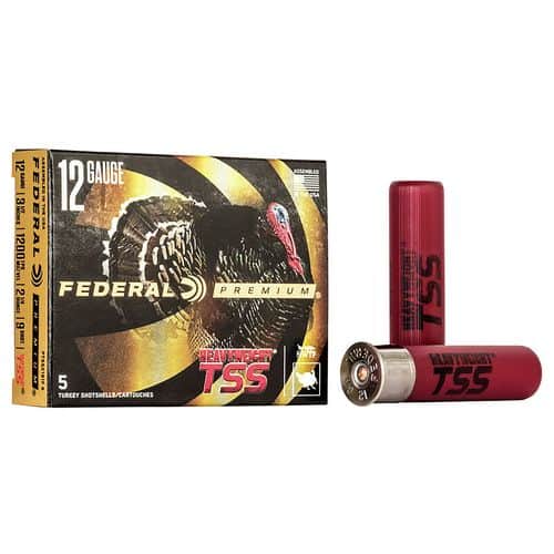 Federal PTSSX191F9 Premium Heavyweight TSS 12 Gauge 3.50" 2 1/4 oz 9 Shot 5 Bx/50 Cs Federal PTSSX191F9 Premium Heavyweight TSS 12 Gauge 3.50" 2 1/4 oz 9 Shot 5 Bx/50 Cs