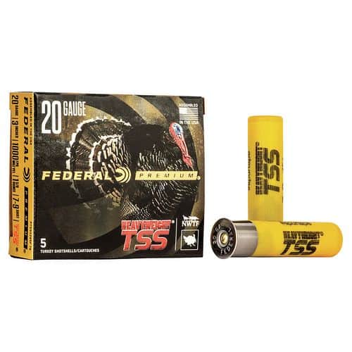 Federal PTSSX295F79 Premium Heavyweight TSS 20 Gauge 3" 1 5/8 oz 7,9 Shot 5 Bx/50 Cs Federal PTSSX295F79 Premium Heavyweight TSS 20 Gauge 3" 1 5/8 oz 7,9 Shot 5 Bx/50 Cs