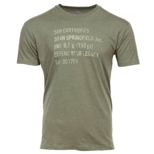 Springfield Armory GEP4407XL Ammo Can Mens T-Shirt OD Green XL Short Sleeve Springfield Armory GEP4407XL Ammo Can Mens T-Shirt OD Green XL Short Sleeve