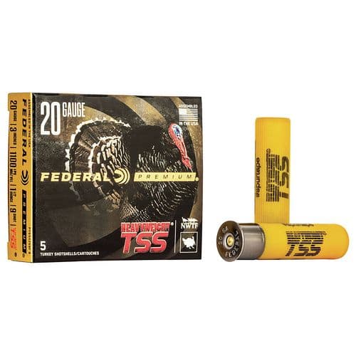 Federal PTSSX259F9 Premium Heavyweight TSS 20 Gauge 3" 1 1/2 oz 9 Shot 5 Bx/50 Cs Federal PTSSX259F9 Premium Heavyweight TSS 20 Gauge 3" 1 1/2 oz 9 Shot 5 Bx/50 Cs