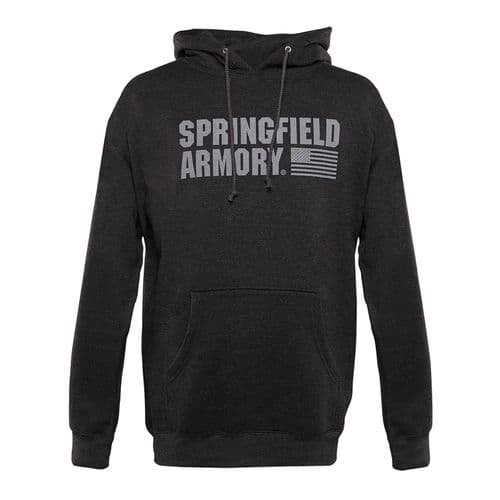 Springfield Armory GEP1663M Springfield Flag Logo Men's Charcoal Gray Long Sleeve Medium Springfield Armory GEP1663M Springfield Flag Logo Men's Charcoal Gray Long Sleeve Medium