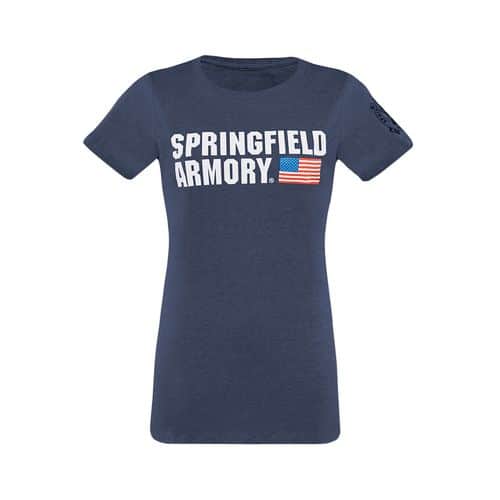 Springfield Armory GEP16612X American Flag Ladies T-Shirt Midnight Navy 2XL Short Sleeve Springfield Armory GEP16612X American Flag Ladies T-Shirt Midnight Navy 2XL Short Sleeve