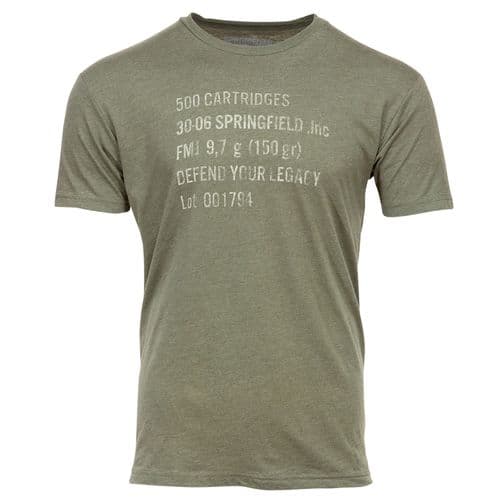 Springfield Armory GEP4407M Ammo Can Mens T-Shirt OD Green Medium Short Sleeve Springfield Armory GEP4407M Ammo Can Mens T-Shirt OD Green Medium Short Sleeve