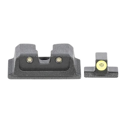 Meprolight USA 417663121 Mepro Hyper-Bright Self-Illuminated Sights Fixed Tritium Yellow Front, Green Rear Black Frame for S&W M&P Meprolight USA 417663121 Mepro Hyper-Bright Self-Illuminated Sights Fixed Tritium Yellow Front, Green Rear Black Frame for S&W M&P