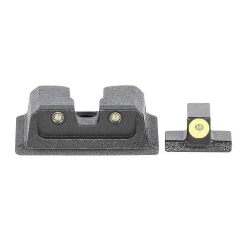Meprolight USA 417663121 Mepro Hyper-Bright Self-Illuminated Sights Fixed Tritium Yellow Front, Green Rear Black Frame for S&W M&P Meprolight USA 417663121 Mepro Hyper-Bright Self-Illuminated Sights Fixed Tritium Yellow Front, Green Rear Black Frame for S&W M&P