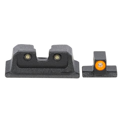 Meprolight USA 417663131 Mepro Hyper-Bright Self-Illuminated Sights Fixed Tritium Orange Front, Green Rear Black Frame for S&W M&P Meprolight USA 417663131 Mepro Hyper-Bright Self-Illuminated Sights Fixed Tritium Orange Front, Green Rear Black Frame for S&W M&P