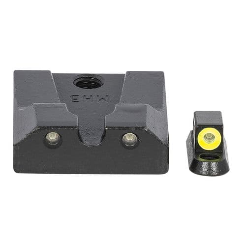 Meprolight USA 477863121 Mepro Hyper-Bright Self-Illuminated Sights Fixed Tritium Yellow Front, Green Rear Black Frame for CZ P-10 Meprolight USA 477863121 Mepro Hyper-Bright Self-Illuminated Sights Fixed Tritium Yellow Front, Green Rear Black Frame for CZ P-10