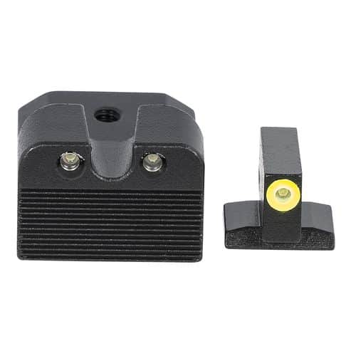 Meprolight USA 412303121 Mepro Hyper-Bright Self-Illuminated Sights Fixed Tritium Yellow Front, Green Rear Black Frame for Kimber 1911 with Suppressor Meprolight USA 412303121 Mepro Hyper-Bright Self-Illuminated Sights Fixed Tritium Yellow Front, Green Rear Black Frame for Kimber 1911 with Suppressor