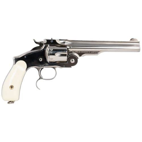 Taylors & Company 0867N04G13 45 Colt (LC) 6rd 6.50" Overall Nickel Steel Ivory Synthetic Grip Taylors & Company 0867N04G13 45 Colt (LC) 6rd 6.50" Overall Nickel Steel Ivory Synthetic Grip