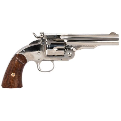 Taylors & Company 0855N04 Schofield Top Break 45 Colt (LC) 6rd 5" Nickel Walnut Grip Taylors & Company 0855N04 Schofield Top Break 45 Colt (LC) 6rd 5" Nickel Walnut Grip