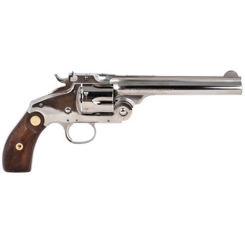 Taylors & Company 8651N04 Frontier 45 Colt (LC) 6rd 6.50" Nickel Walnut Grip Taylors & Company 8651N04 Frontier 45 Colt (LC) 6rd 6.50" Nickel Walnut Grip